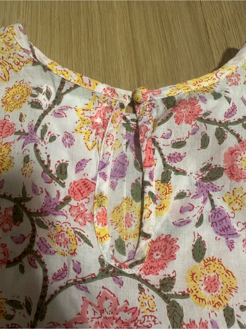 THML Floral Ruffle Cap Sleeve Top - Picture 7 of 8